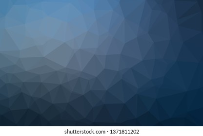 Dark BLUE vector shining triangular template. Modern geometrical abstract illustration with gradient. Completely new template for your business design.