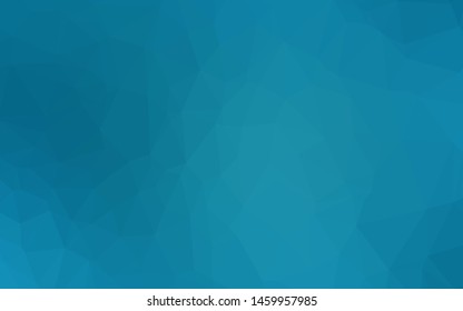 Dark BLUE vector shining triangular background. Colorful illustration in Origami style with gradient.  Textured pattern for background.