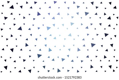 DARK BLUE vector  shining triangular background. Polygonal abstract illustration with gradient. Template for cell phone's backgrounds.