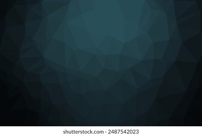 Dark BLUE vector shining triangular pattern. An elegant bright illustration with gradient. New texture for your design.