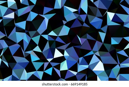 Dark BLUE vector shining triangular template. Colorful abstract illustration with gradient. The completely new template can be used for your brand book. Dark BLUE vector shining triangular template. Colorful abstract illustration with gradient. The completely new template can be used for your brand book.