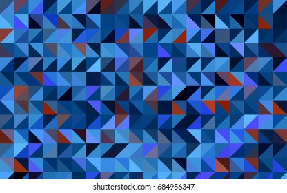 Dark BLUE vector shining triangular template. Modern geometrical abstract illustration with gradient. A completely new design for your business.