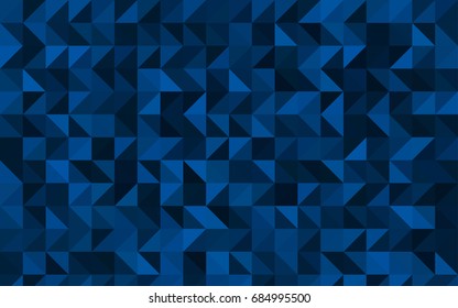 Dark BLUE vector shining triangular pattern. A completely new color illustration in a vague style. Triangular pattern for your business design.