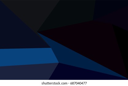 Dark BLUE vector shining triangular template. Brand-new colored illustration in blurry style with gradient. Brand-new style for your business design.