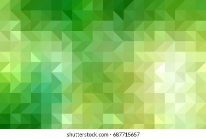 Dark BLUE vector shining triangular pattern. A vague abstract illustration with gradient. A new texture for your design.