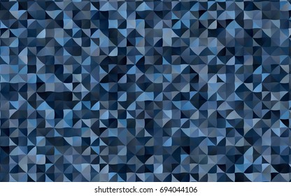 Dark BLUE vector shining triangular pattern. A vague abstract illustration with gradient. Brand-new design for your business.