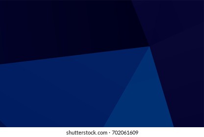 Dark BLUE vector shining triangular template. Geometric illustration in Origami style with gradient.  The polygonal design can be used for your web site.