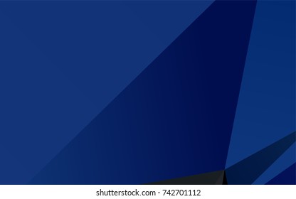 Dark BLUE vector shining triangular pattern. Shining illustration, which consist of triangles. A completely new template for your business design.