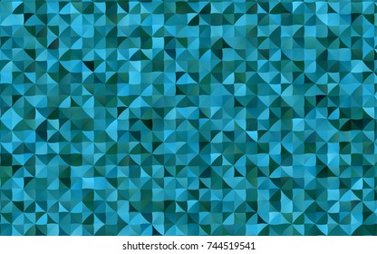 Dark BLUE vector shining triangular template. Shining colored illustration in a brand-new style. Brand-new design for your business.