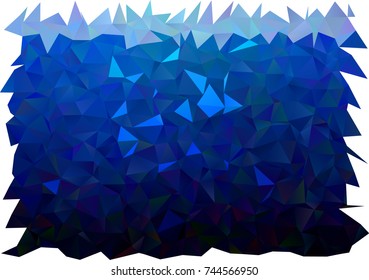 Dark BLUE vector shining triangular template. Colorful abstract illustration with gradient. A completely new design for your business.