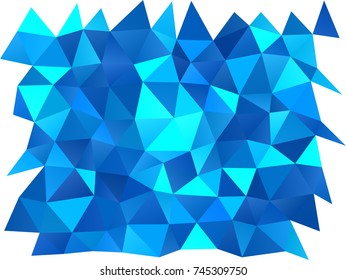 Dark BLUE vector shining triangular pattern. Colorful abstract illustration with gradient. Brand-new style for your business design.