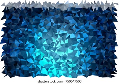 Dark BLUE vector shining triangular pattern. A completely new color illustration in a vague style. Brand-new design for your business.