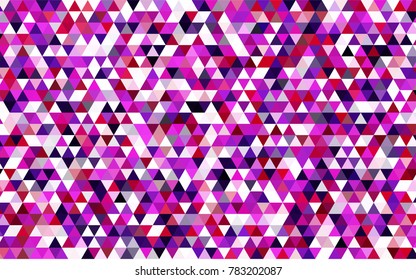 Dark BLUE vector shining triangular template. Triangular geometric sample with gradient.  The best triangular design for your business.