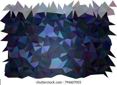 Dark BLUE vector shining triangular pattern. Creative illustration in halftone style with gradient. Brand-new design for your business.