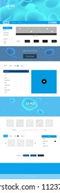 Dark BLUE vector style guide with bent lines. Colorful abstract illustration with gradient lines. This sample is for your website.