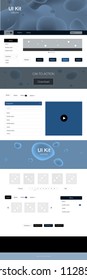 Dark BLUE vector style guide with bent lines. Colorful abstract illustration with gradient lines. Simple colorful design for websites.