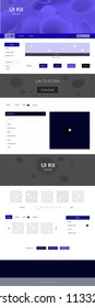 Dark BLUE vector style guide with bent lines. Modern gradient abstract illustration with bandy lines. Modern template for your landing page.