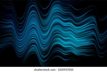 Dark BLUE vector template with abstract lines. A sample with blurred bubble shapes. A new texture for your  ad, booklets, leaflets.