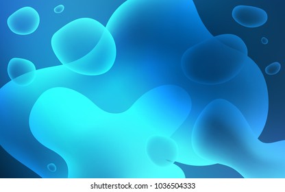 Dark BLUE vector template with abstract circles. Colorful abstract illustration with gradient lines. New composition for your brand book.
