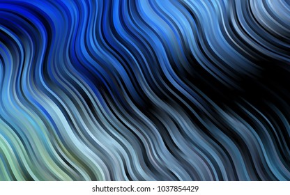 Dark BLUE vector template with abstract lines. Creative geometric illustration in marble style with gradient. A new texture for your  ad, booklets, leaflets.