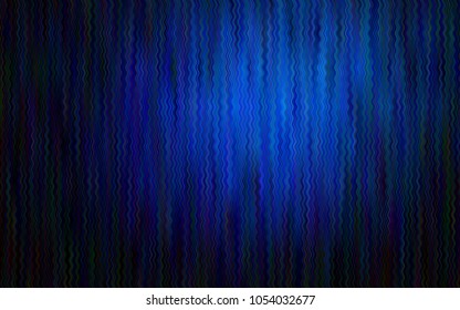 Dark BLUE vector template with abstract circles. An elegant bright illustration with gradient. A completely new memphis design for your business.
