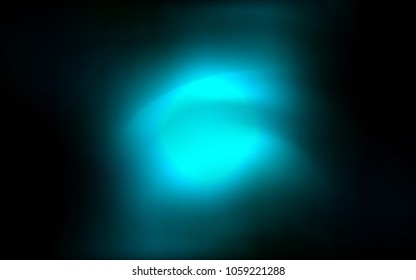 Dark BLUE vector template with abstract circles. Shining illustration, which consist of blurred lines, circles. The template for cell phone backgrounds.