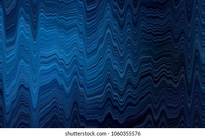 Dark BLUE vector template with abstract lines. Creative illustration in halftone marble style with gradient. The template for cell phone backgrounds.