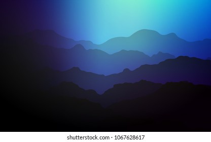 Dark BLUE vector template with abstract circles. A sample with blurred bubble shapes. New composition for your brand book.