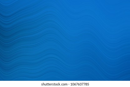 Dark BLUE vector template with abstract lines. Creative illustration in halftone marble style with gradient. Marble design for your web site.