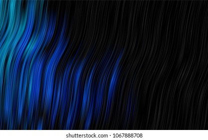 Dark BLUE vector template with abstract lines. Creative geometric illustration in marble style with gradient. The template for cell phone backgrounds.