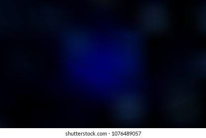 Dark BLUE vector template with abstract circles. A sample with blurred bubble shapes. The template for cell phone backgrounds.