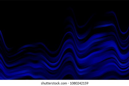 Dark BLUE vector template with abstract lines. A completely new color illustration in marble style. A completely new template for your business design.