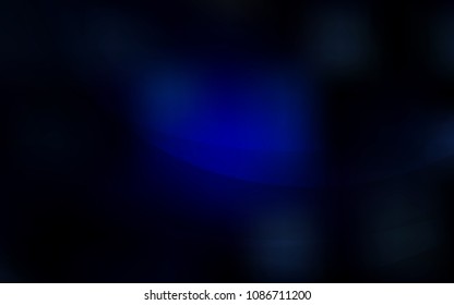 Dark BLUE vector template with abstract circles. Creative geometric illustration in marble style with gradient. New composition for your brand book.