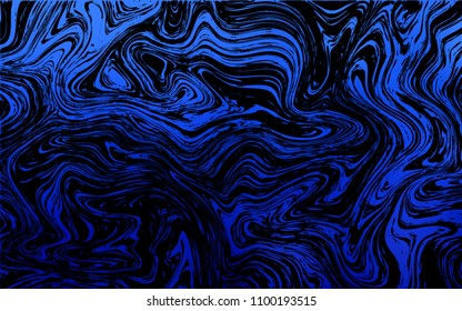Dark BLUE vector template with abstract circles. Shining illustration, which consist of blurred lines, circles. New composition for your brand book.