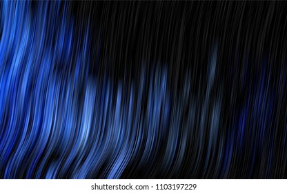 Dark BLUE vector template with abstract lines. Creative geometric illustration in marble style with gradient. Pattern for your business design.