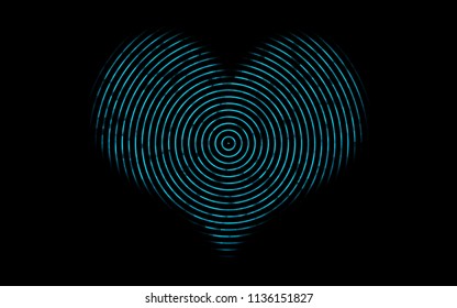 Dark BLUE vector template with abstract lines. A vague circumflex abstract illustration with gradient. The best blurred design for your business.