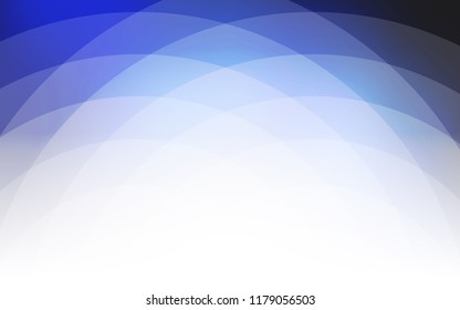 Dark BLUE vector template with abstract circles. Shining illustration, which consist of blurred lines, circles. Brand new design for your ads, poster, banner.