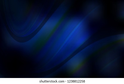 Dark BLUE vector template with abstract circles. Colorful illustration in abstract marble style with gradient. Marble design for your web site.