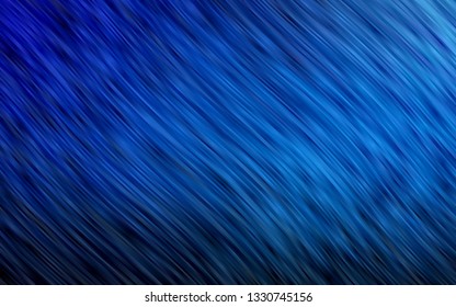 Dark BLUE vector template with abstract lines. Colorful illustration in abstract marble style with gradient. A completely new marble design for your business.