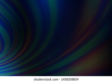 Dark BLUE vector template with abstract lines. Creative geometric illustration in marble style with gradient. Marble design for your web site.