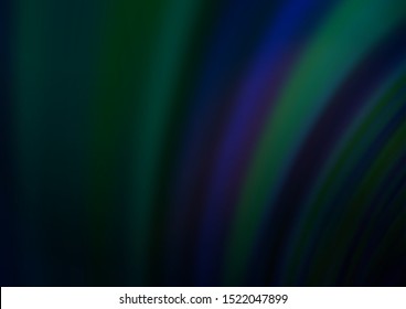 Dark BLUE vector template with abstract lines. Geometric illustration in marble style with gradient.  A completely new template for your business design.