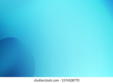 Dark BLUE vector template with abstract circles. Shining illustration, which consist of blurred lines, circles. New composition for your brand book.
