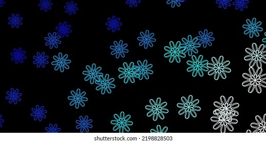 Dark BLUE vector template with abstract forms. Colorful illustration with simple gradient shapes. Smart design for your business.