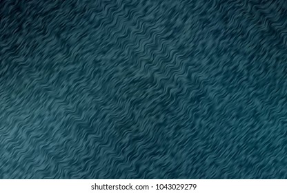 Dark BLUE vector template with bent lines. Glitter abstract illustration with wry lines. The template for cell phone backgrounds.