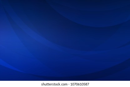 Dark BLUE vector template with bent lines. Shining crooked illustration in marble style. Textured wave pattern for backgrounds.
