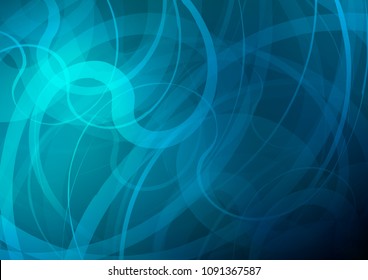 Dark BLUE vector template with bent ribbons. Brand new colored illustration in marble style with gradient. Textured wave pattern for backgrounds.