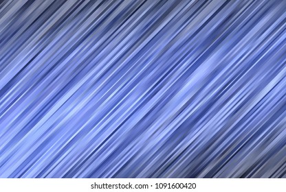 Dark BLUE vector template with bent ribbons. Shining illustration, which consist of blurred lines, circles. A new texture for your  ad, booklets, leaflets.