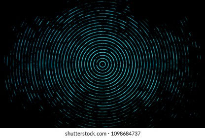 Dark BLUE vector template with bent lines. Modern gradient abstract illustration with bandy lines. New composition for your brand book.