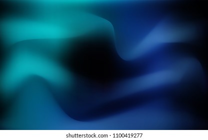 Dark BLUE vector template with bent ribbons. Brand-new colored illustration in marble style with gradient. The elegant pattern for brand book.