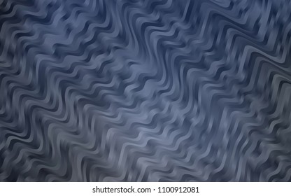 Dark BLUE vector template with bent lines. A completely new color illustration in marble style. Marble design for your web site.